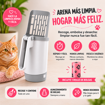 Mimo Pet ™ | La pala para arena de gato sin ensuciar