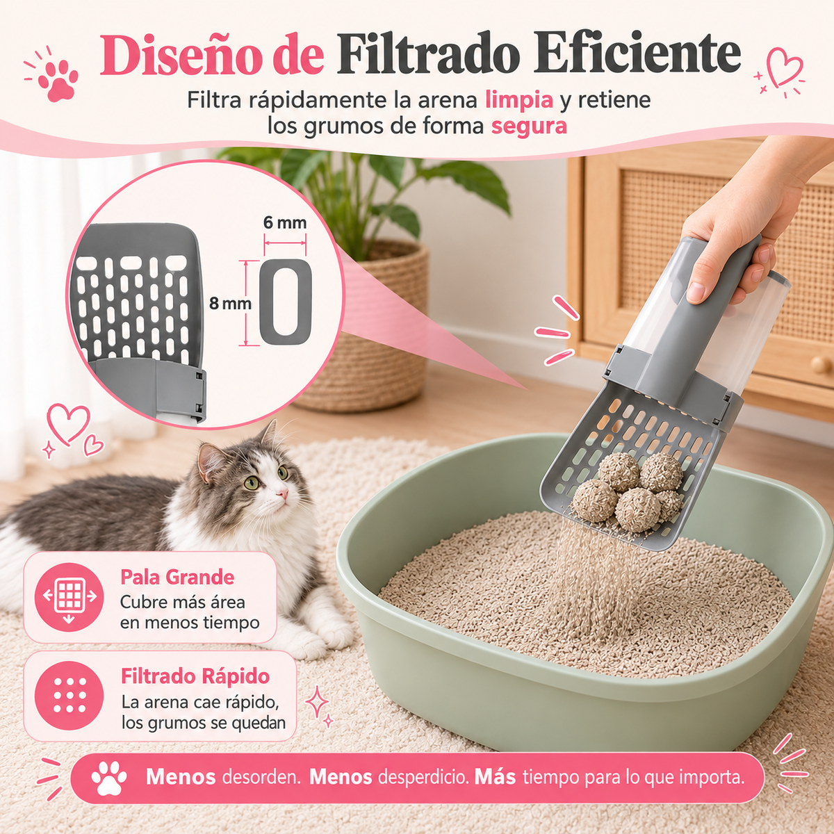 Mimo Pet ™ | La pala para arena de gato sin ensuciar